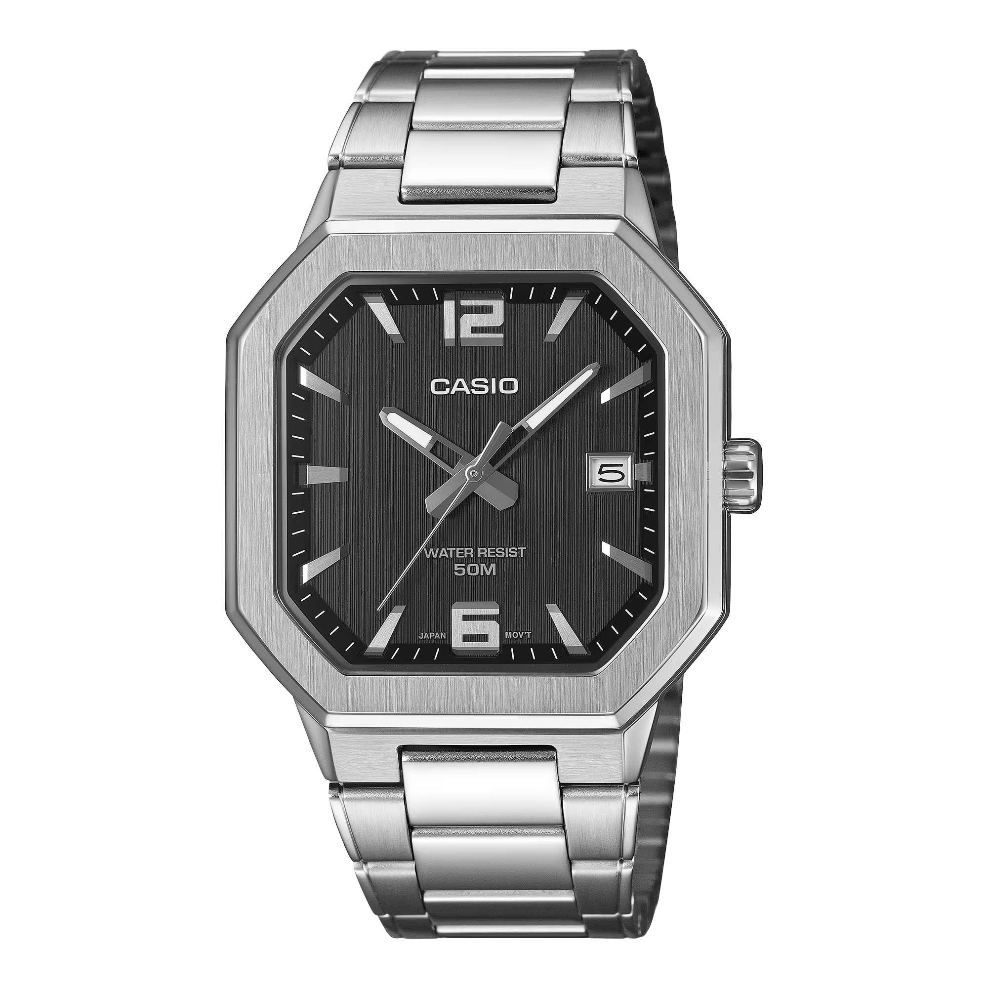 Casio Men's Analog Black Watch ... MTP-B195D-1AVDF